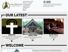 Tablet Screenshot of lakewildwoodbaptist.com